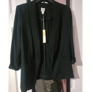 Casual black blazer, Lauren Conrad, NWT